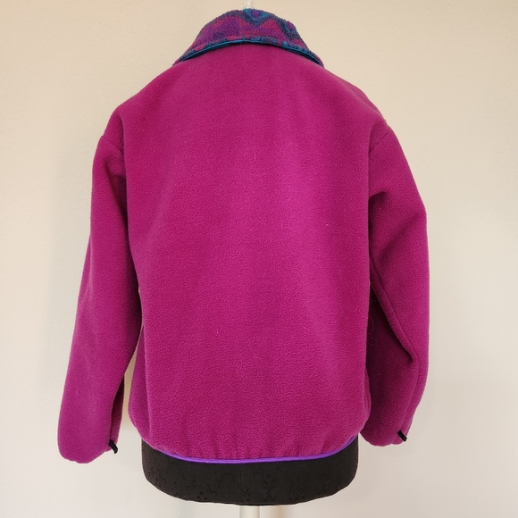 Columbia Vintage 90's Color Block Zipped Fleece Women's M - Picture 5 of 8